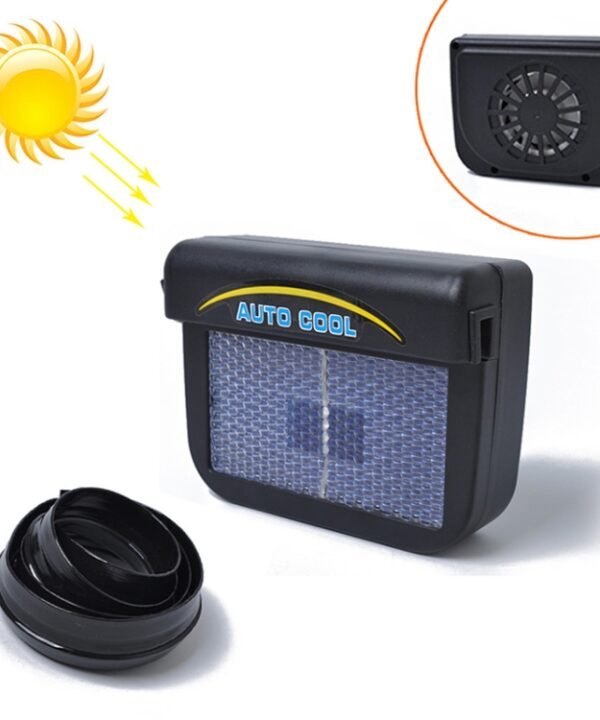 Car Auto Solar Powered Cool Air Vent Cooling Fan Cooler