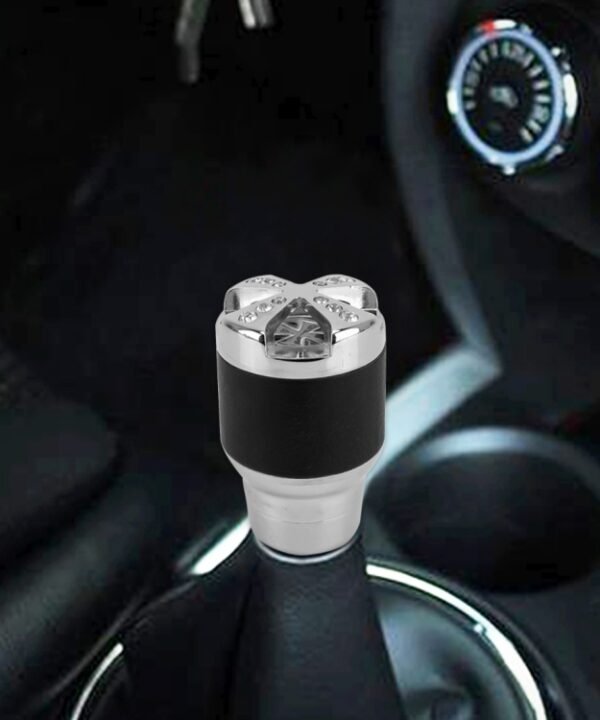 Universal Car Diamond Gear Shift Knob Modified Car Gear Shift Knob Auto Transmission Shift Lever Knob Gear Knobs, Shift Lever Knob Gear Knobs(Silver)