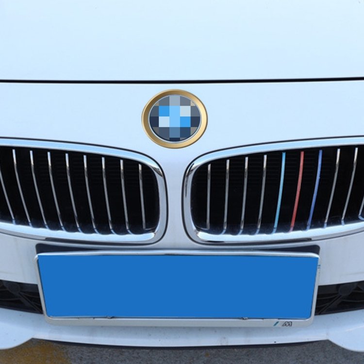 2 PCS Car Logo Decorative Circle Steering Wheel Decoration Ring Sticker Logo Car Styling Modification Car Front Logo Ring Decoration Rear Cover Trim Hood Emblem Rings for BMW 5 Series, For BMW 5 Series - Image 6