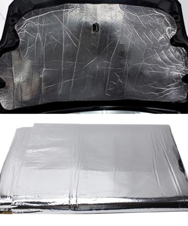 Car Hood Engine Noise Insulation Cotton Heat Waterproof Self Adhesive Car Heat Sound Insulation Cotton, Size: 1m x 1.4m x 5mm