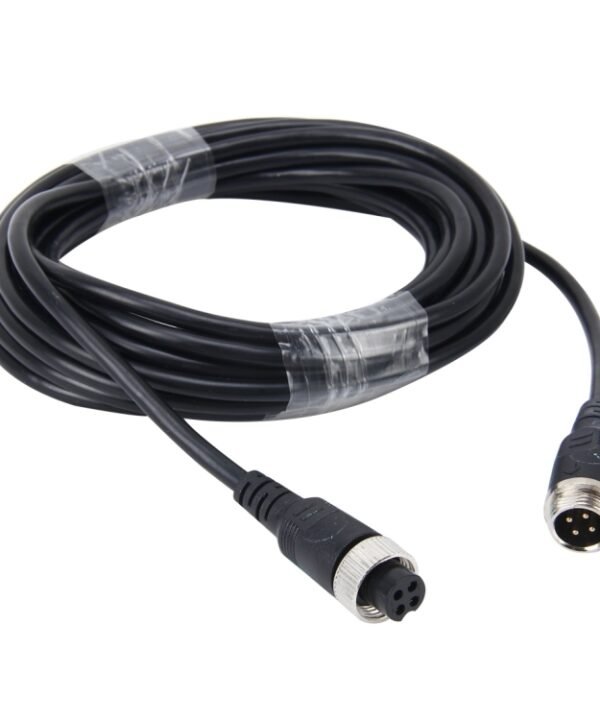 10m M12 4P Aviation Connector Video Audio Extend Cable for CCTV Camera DVR