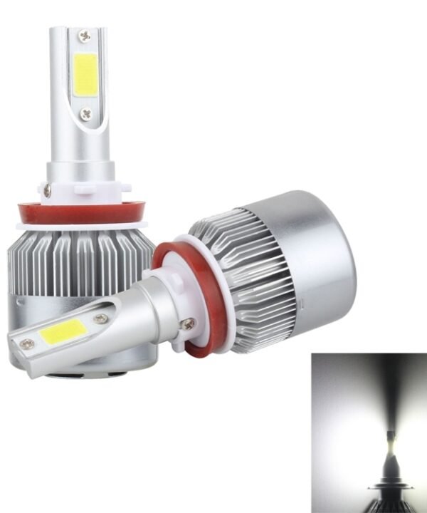 2 PCS H8/H9/H11 18W 1800 LM 8000K IP68 Casnbus Constant Current Car LED Headlight with 2 COB Lamps, DC 9-36V, H8/H11, H11