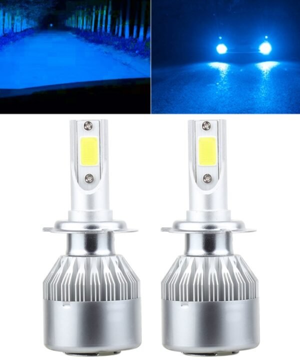 2 PCS H7 18W 1800 LM 8000K IP68 Casnbus Constant Current Car LED Headlight with 2 COB Lamps, DC 9-36V, H7