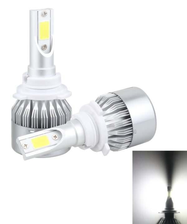 2 PCS 9006 18W 1800 LM 6000K IP68 Casnbus Constant Current Car LED Headlight with 2 COB Lamps, DC 9-36V, 9006