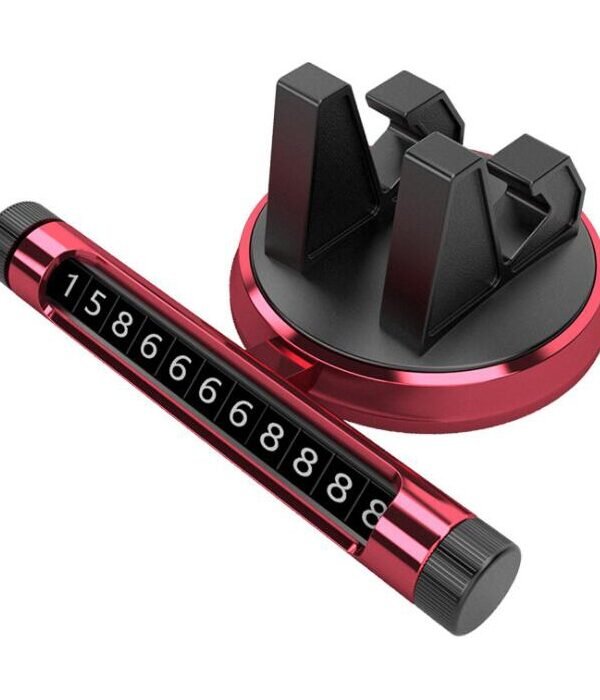 Multi-function Car Instrument Panel Mobile Phone Holder Temporary Parking Card