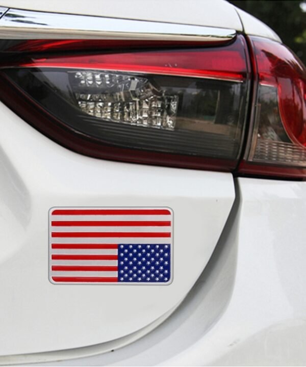 Car-Styling Rectangle Shape USA Flag Pattern Random Decorative Sticker
