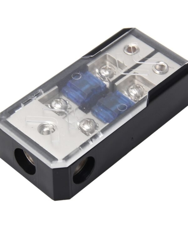 Car Stereo Car Audio Fuse Holder Insurance 60A Car Audio Fuse Holder 1 in 2 Ways Car Auto Fuse Holder Blade Fuse Holder for Car Audio