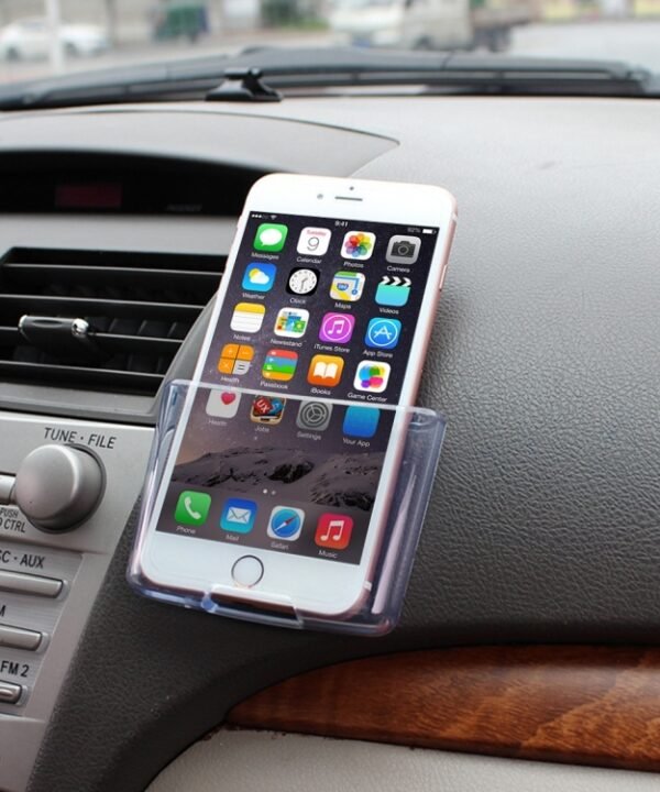 SHUNWEI Car Storage Bag Car Storage Box Bonded Phone Holder Transparent Mobile Phone Box