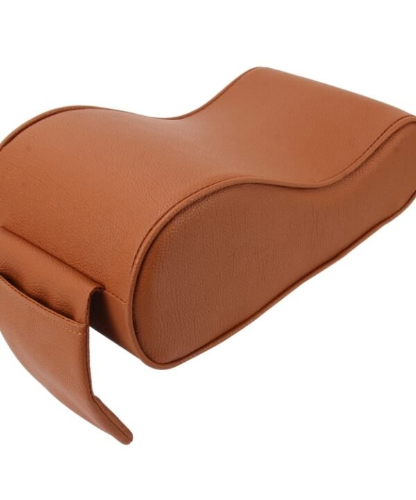 Universal Car PU Leather and Memory Foam Wrapped  Armrest Box Breathable Car Armrest Box Mat with Phone Holder Storage Bag, without Card Slot (Brown), without Card Slot (Black Red), without Card Slot (Black ), without Card Slot (Khaki)