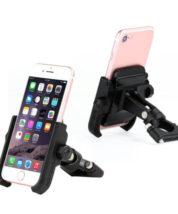 Motorcycle Handlebar Aluminum Alloy Phone Bracket, Suitable for 4-6 inch Device, Handlebar Aluminum Alloy