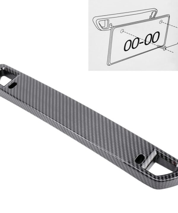Universal Car License Holder Number Plate Frame Full Carbon Fiber License Plate Holder