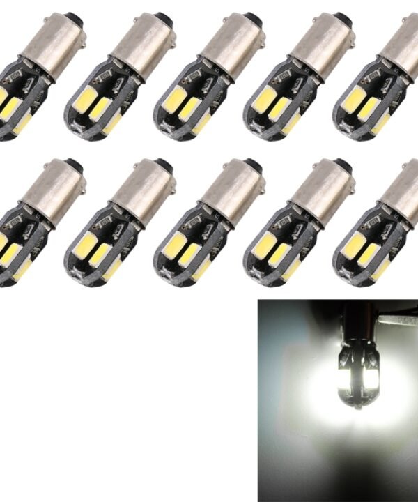 10 PCS BA9S DC 12V 1.1W 8LEDs SMD-5630 Car Clearance Light Reading Light