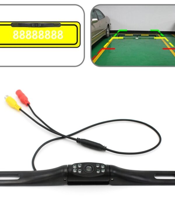 PZ413-C Car License Plate Frame 120 Degree Rear View Cameras