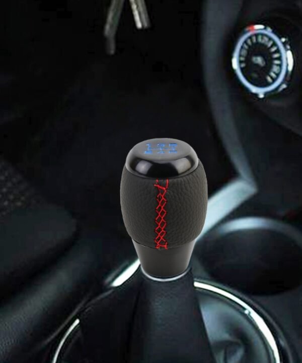 Universal Car Leather Metal Gear Shift Knob Modified Car Auto Transmission Shift Lever Knob