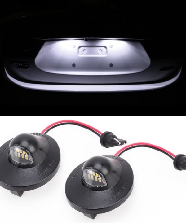 2 PCS DC 12V 3W 150LM 6000K LED License Plate Light 9LEDs SMD-4014 Bulbs Lamps for Ford Raptor F150