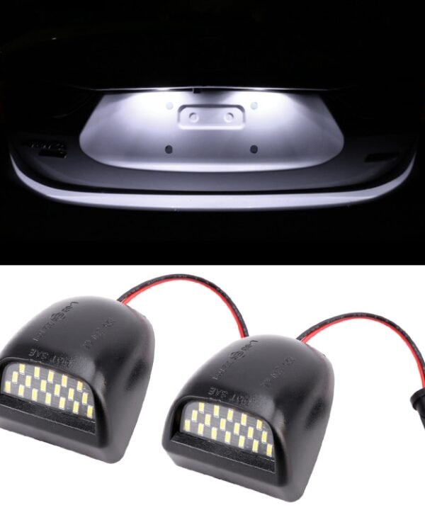 2 PCS DC 12V 3W 150LM 6000K LED License Plate Light 18LEDs SMD-4014 Bulbs Lamps for Chevrolet