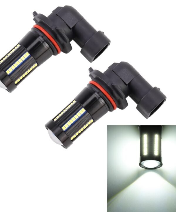 2 PCS 9006 DC9-16V / 8.2W / 6000K / 655LM Car Auto Fog Light 66LEDs SMD-2016 Lamps