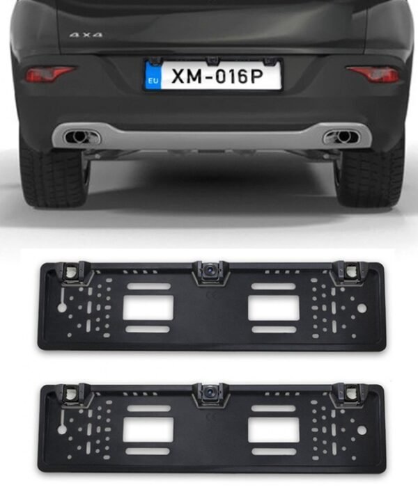 PZ600L-2 Europe Car License Plate Frame Front Rear View Camera