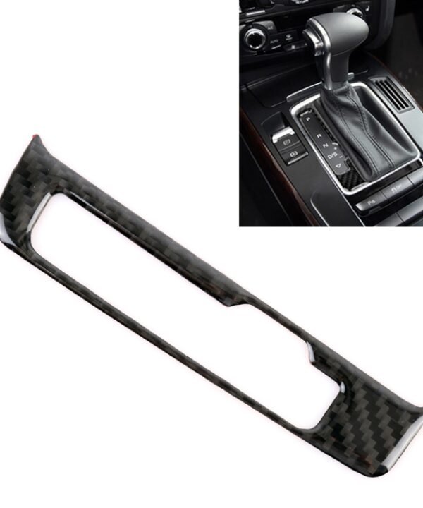 Car Carbon Fiber Gear Panel Decorative Sticker for Audi A4L / A5 / Q5 2009-2016