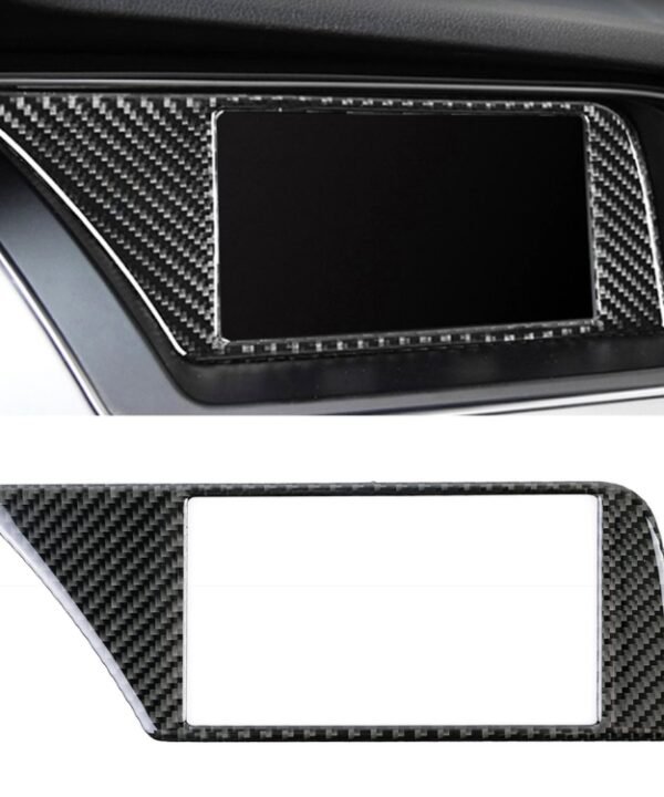 Car Carbon Fiber Inner Frame without Navigation Decorative Sticker for Audi A4L / A5 / Q5 2009-2016