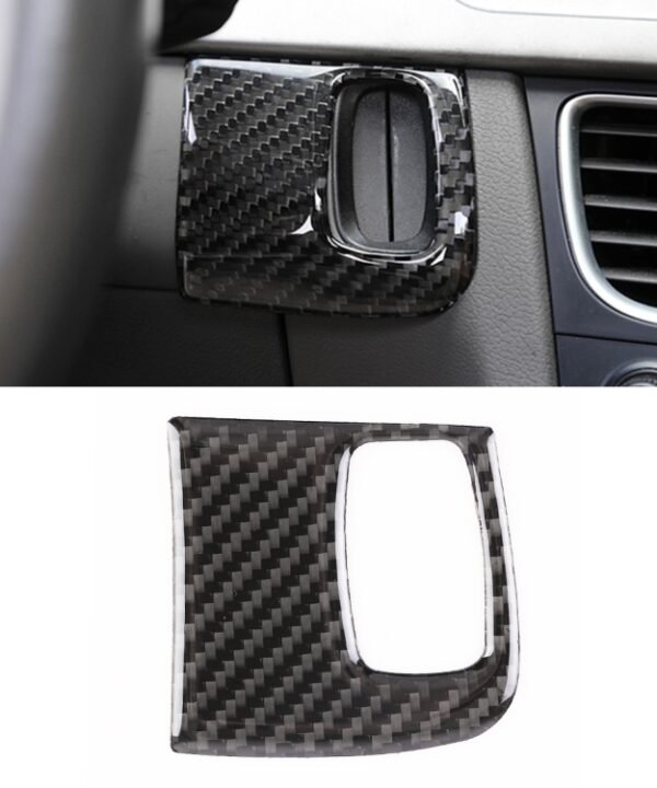 Car Carbon Fiber Key Panel Decorative Sticker for Audi A4L / A5 / Q5 2009-2016