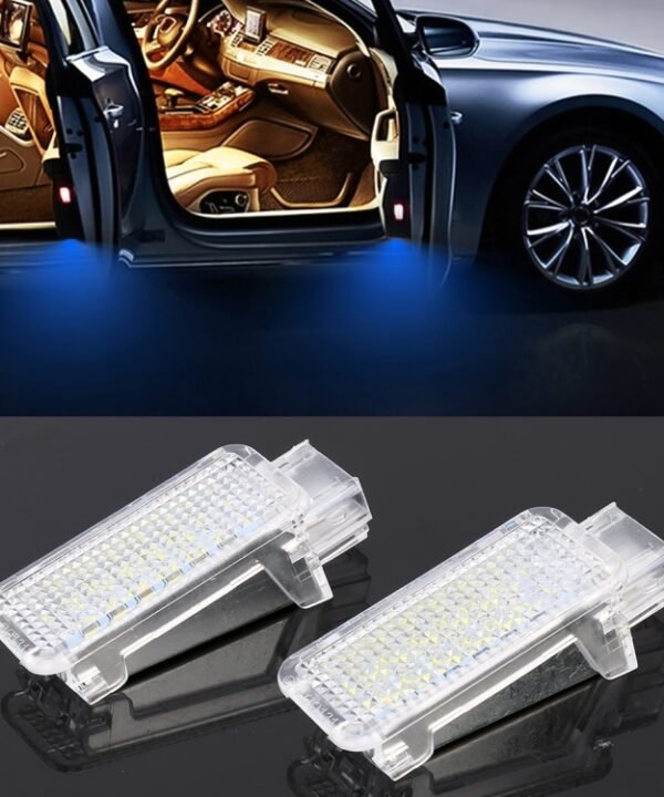 2 PCS LED Car DC 12V 1.5W Door Lights Lamps for Audi / Volkswagen, For Audi / Volkswagen (Blue Light), For Audi / Volkswagen (Red Light), For Audi / Volkswagen (White Light)