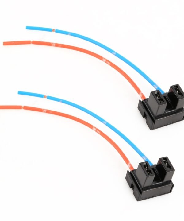 2 PCS Car H7 Elbow Bulb Holder Base Female Socket with Wire