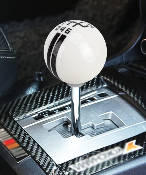 Universal Vehicle Ball Shape Modified Resin Shifter Manual 6-Speed Right-R Gear Shift Knob