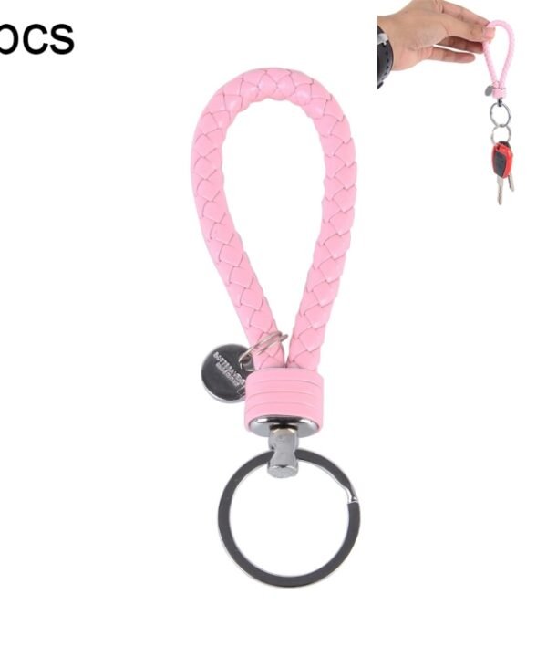 5pcs Car Key Ring Holder With Leather Strip, Car Key Ring Holder(Pink), Car Key Ring Holder(Blue), Car Key Ring Holder(Magenta), Car Key Ring Holder(Red), Car Key Ring Holder(Baby Blue), Car Key Ring Holder(White), Car Key Ring Holder(Yellow)...