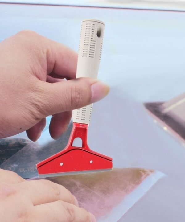 Pure Metal Blade Car Window Film Scraper Cleaner Tool Car Window Sun Visor Film Installation Tint Tool With Cover