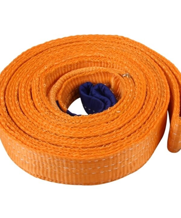 ZONGYUAN ZY-0223 Car 5m×5cm 8 Ton Towing 2 Ton Lifting Rope Straps High Strength Cable Cord Heavy Duty Recovery Securing Accessories for Cars Trucks(No Hook)