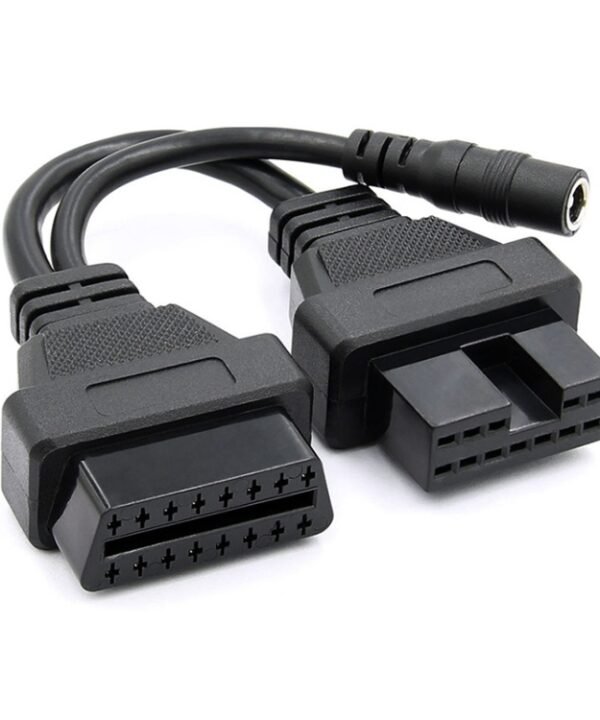 12 Pin to 16 Pin OBDII Diagnostic Cable for Mitsubishi