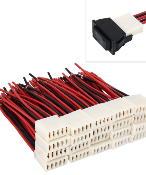 20 PCS Car Auto Universal DIY 5 Pin Button Socket