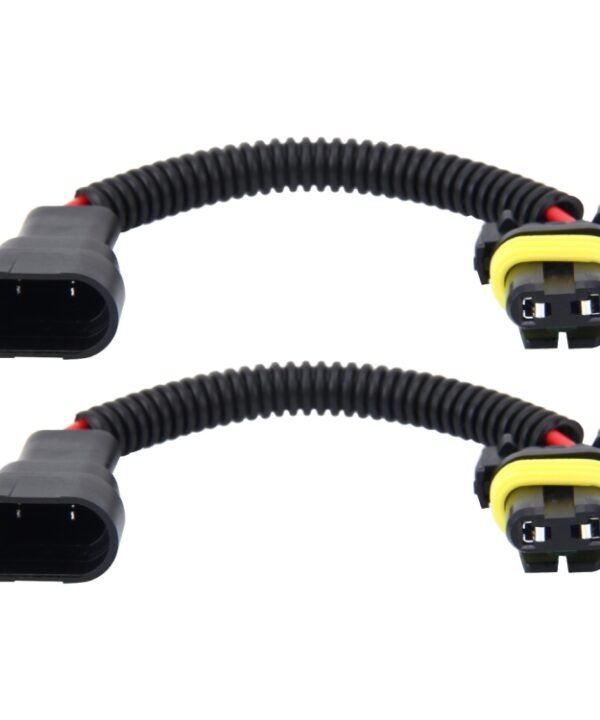 2 PCS 9005/9006 Car HID Xenon Headlight Male to Female Conversion Cable