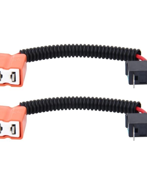 2 PCS H7 Car HID Xenon Headlight Male to Female Conversion Cable with Ceramic Adapter Socket