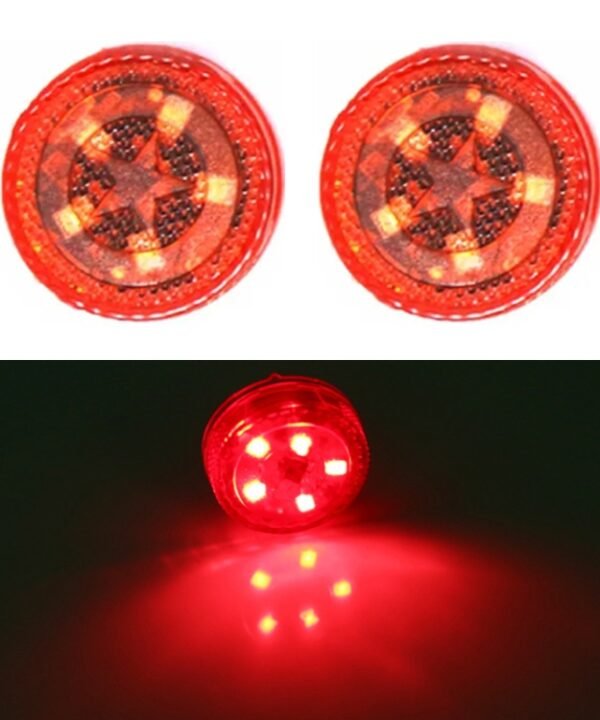 2 PCS Car Door Magnetic Warning Strobe Light Lamp(Red Light)