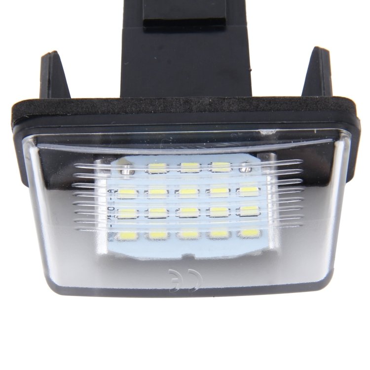 2 PCS License Plate Light with 24 SMD-3528 Lamps for Peugeot Citroen(White Light) - Image 4