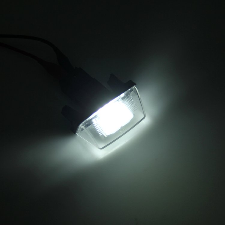 2 PCS License Plate Light with 24 SMD-3528 Lamps for Peugeot Citroen(White Light) - Image 6