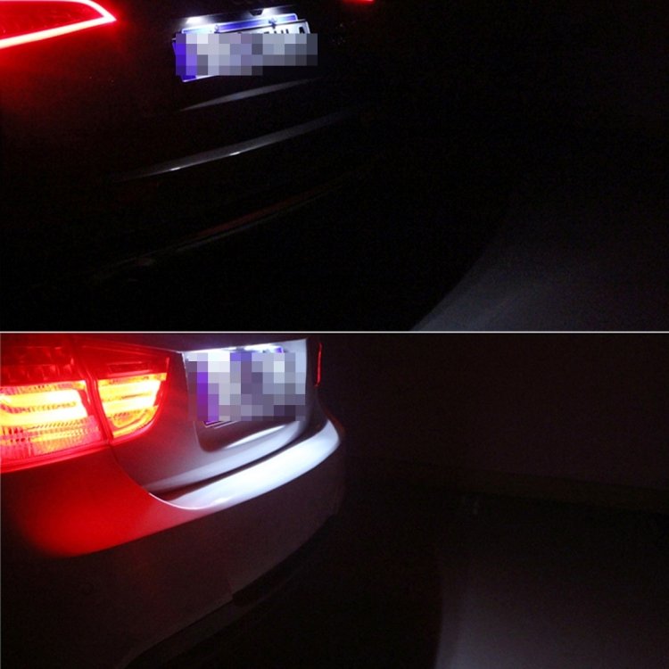 2 PCS License Plate Light with 24 SMD-3528 Lamps for Peugeot Citroen(White Light) - Image 7