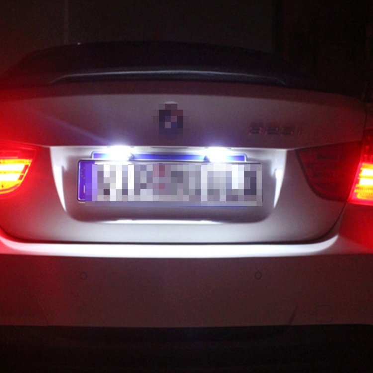 2 PCS License Plate Light with 24 SMD-3528 Lamps for Peugeot Citroen(White Light) - Image 8