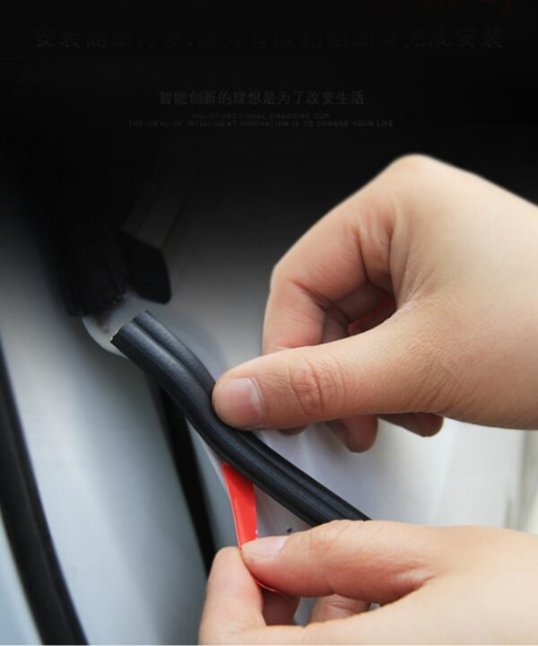 4m B Shape Car Decorative Strip Rubber Chrome Decoration Strip Door Seal Window Seal