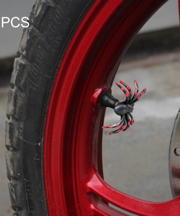 2 PCS Universal Spider Shape Car Motor Bicycle Tire Valve Caps