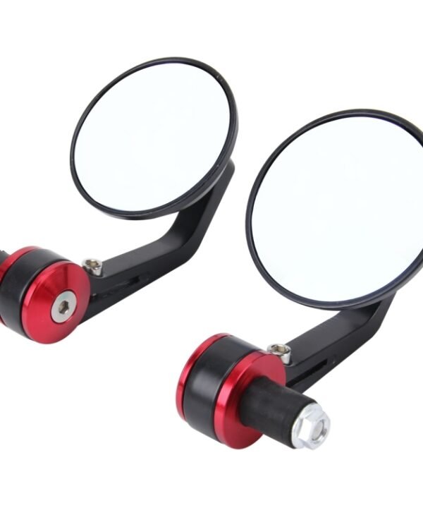 2 PCS Universal Motorcycle Round Shape  Rear View Mirror for Most Motorcycle