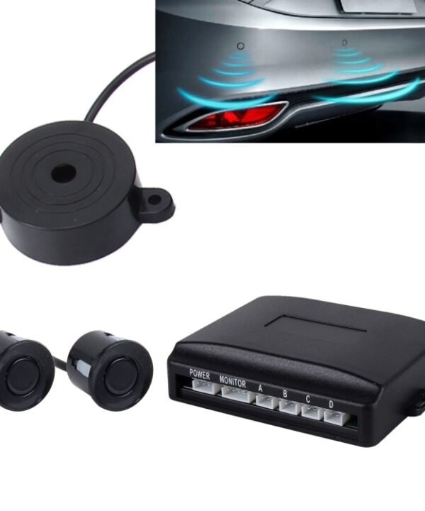 Car Buzzer Reverse Backup Radar System - Premium Quality 2 Parking Sensors Car Reverse Backup Radar System