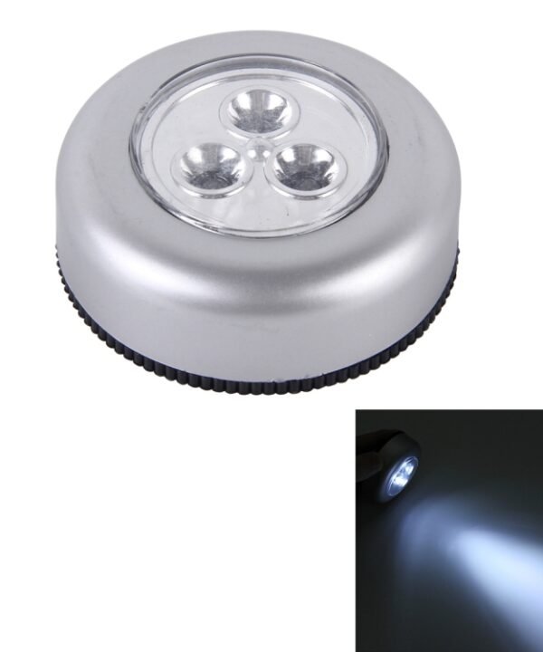 Car Universal Interior LED Stick Touch Lamp, 4 LEDs（Black）, 3 LEDs（White）