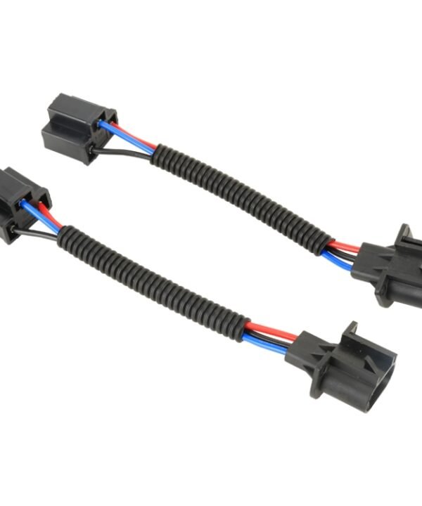 1 Pair H13 Male to H4 Female Bulb Holder Base Male Socket with Wire