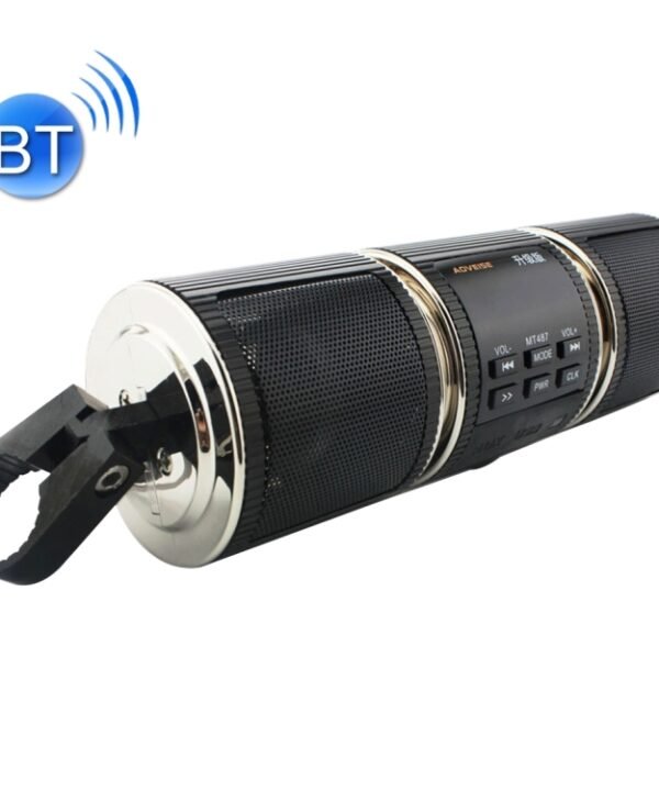 Motorcycle Waterproof Aluminum Shell Bluetooth Handle Stereo Speaker, Support BT/MP3/FM/TF
