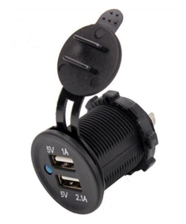 Car Motorcycle ABS Dual Port Charger