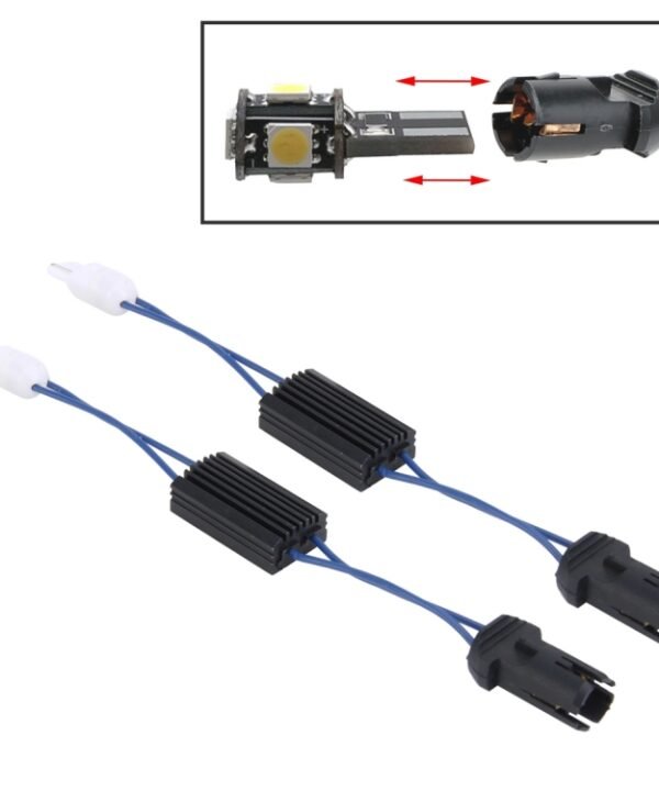 2 PCS T10 Car Auto Clearance Light Warning Error-free Decoder Adapter for DC 12V/3W