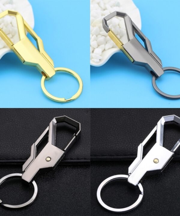 10 PCS Metal Keychain Men Car Creative Pendant, Random Color Delivery